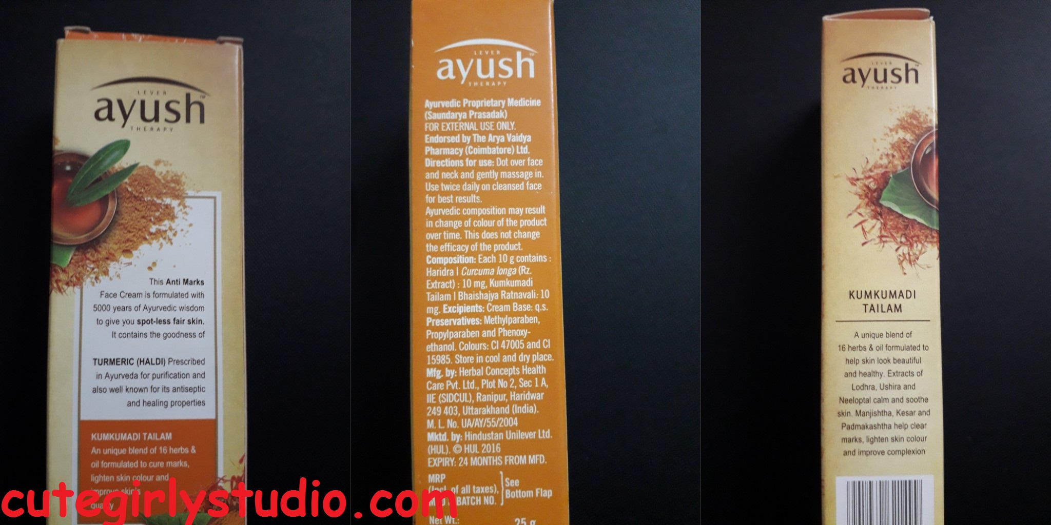 Lever ayush anti marks turmeric face cream