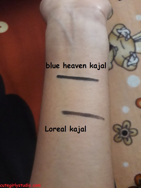 blue heaven soft kajal swatch