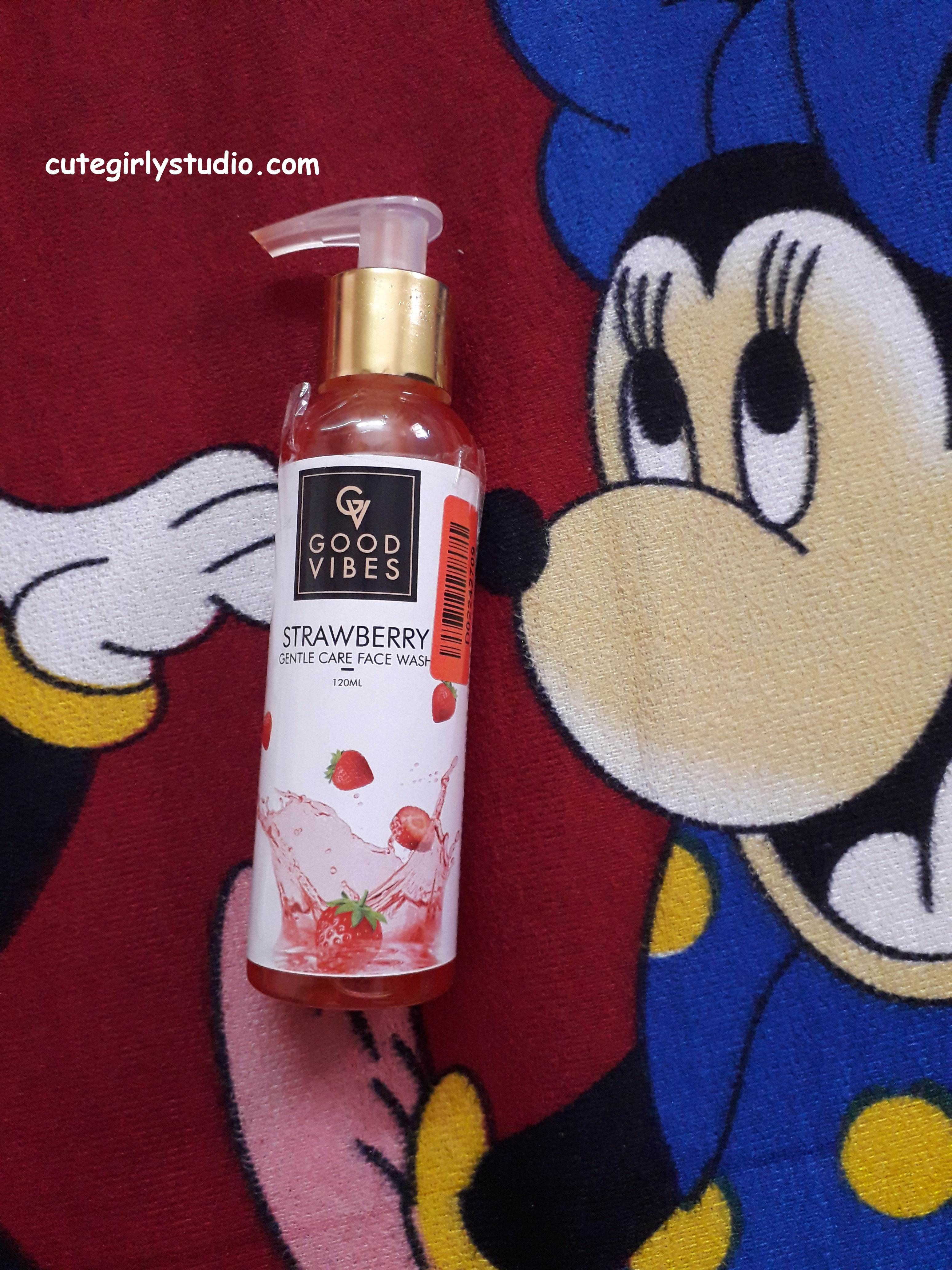 Good vibes strawberry face wash