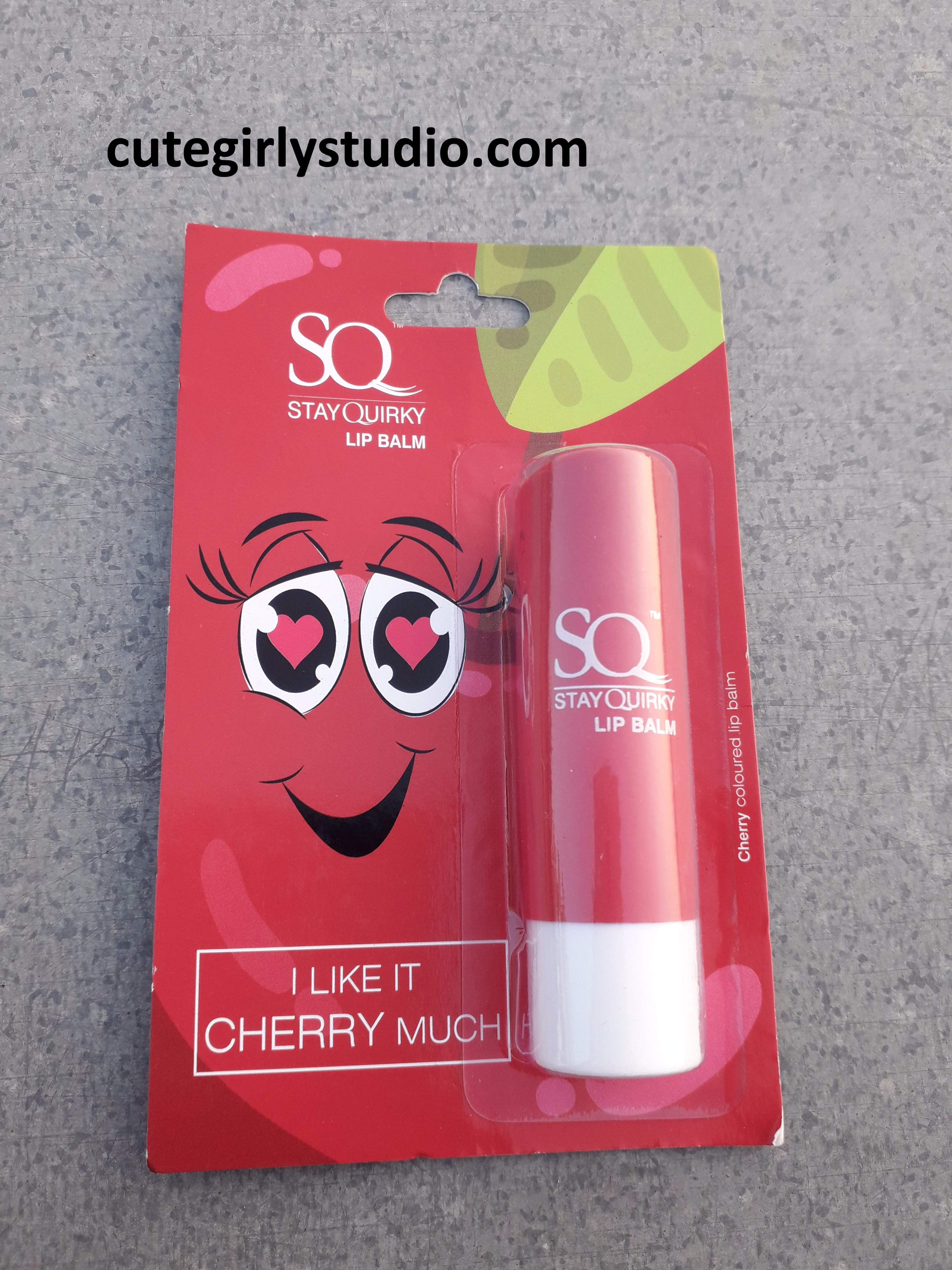 Stay Quirky lip balm review - I like it cherry much