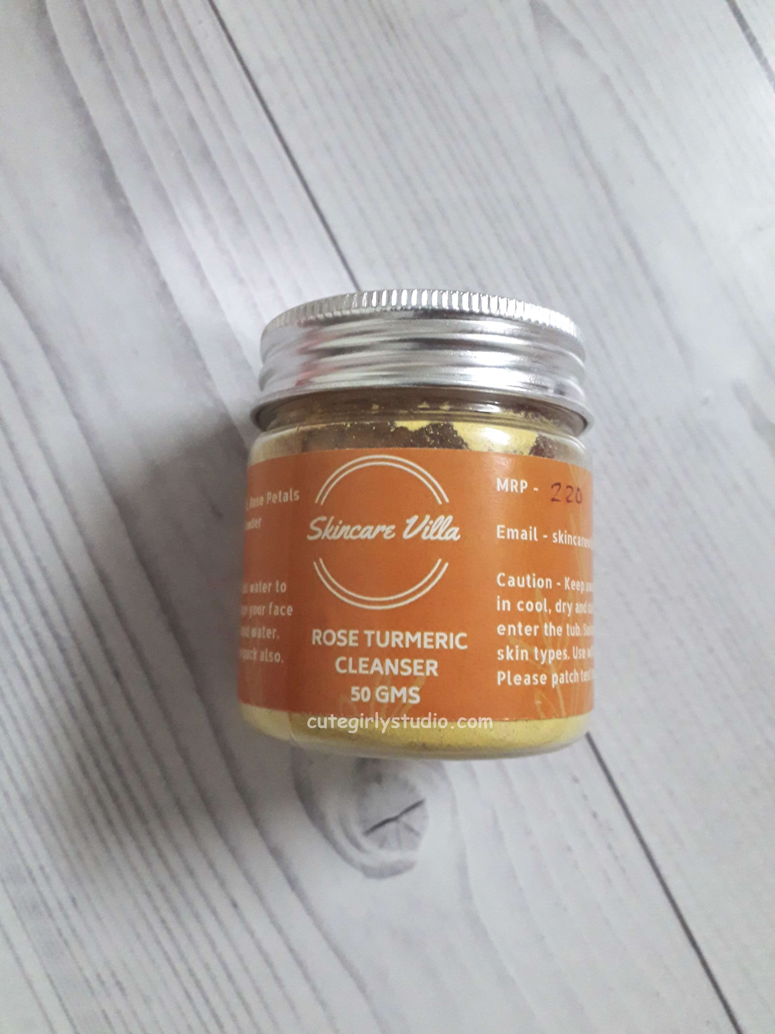 Skincare villa rose and turmeric cleanser review