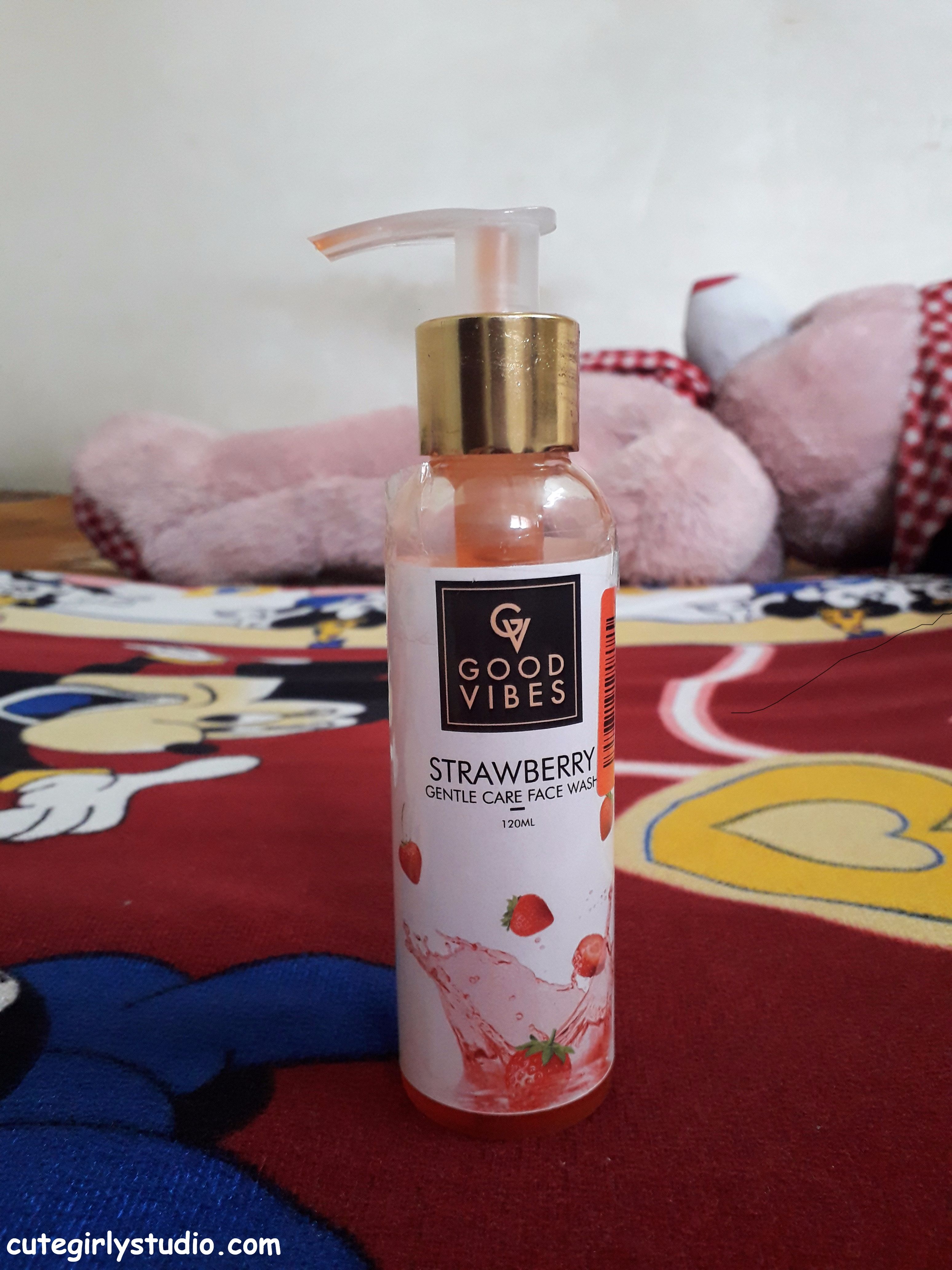 Good vibes strawberry face wash