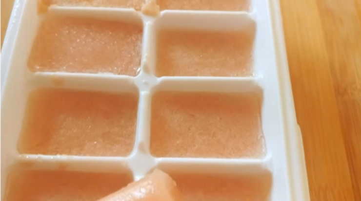 Potato ice cube for face