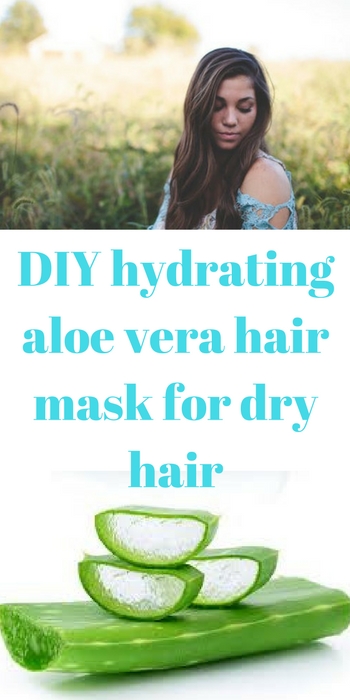 DIY hydrating aloe vera hair mask for dry hair