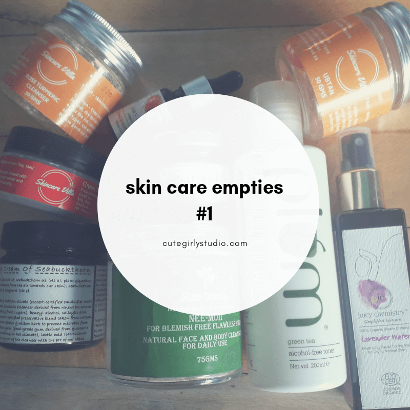 Skin care empties #1