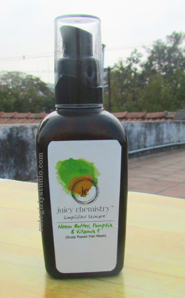 Juicy chemistry neem butter pumpkin and vitamin E scalp repair hair mask review