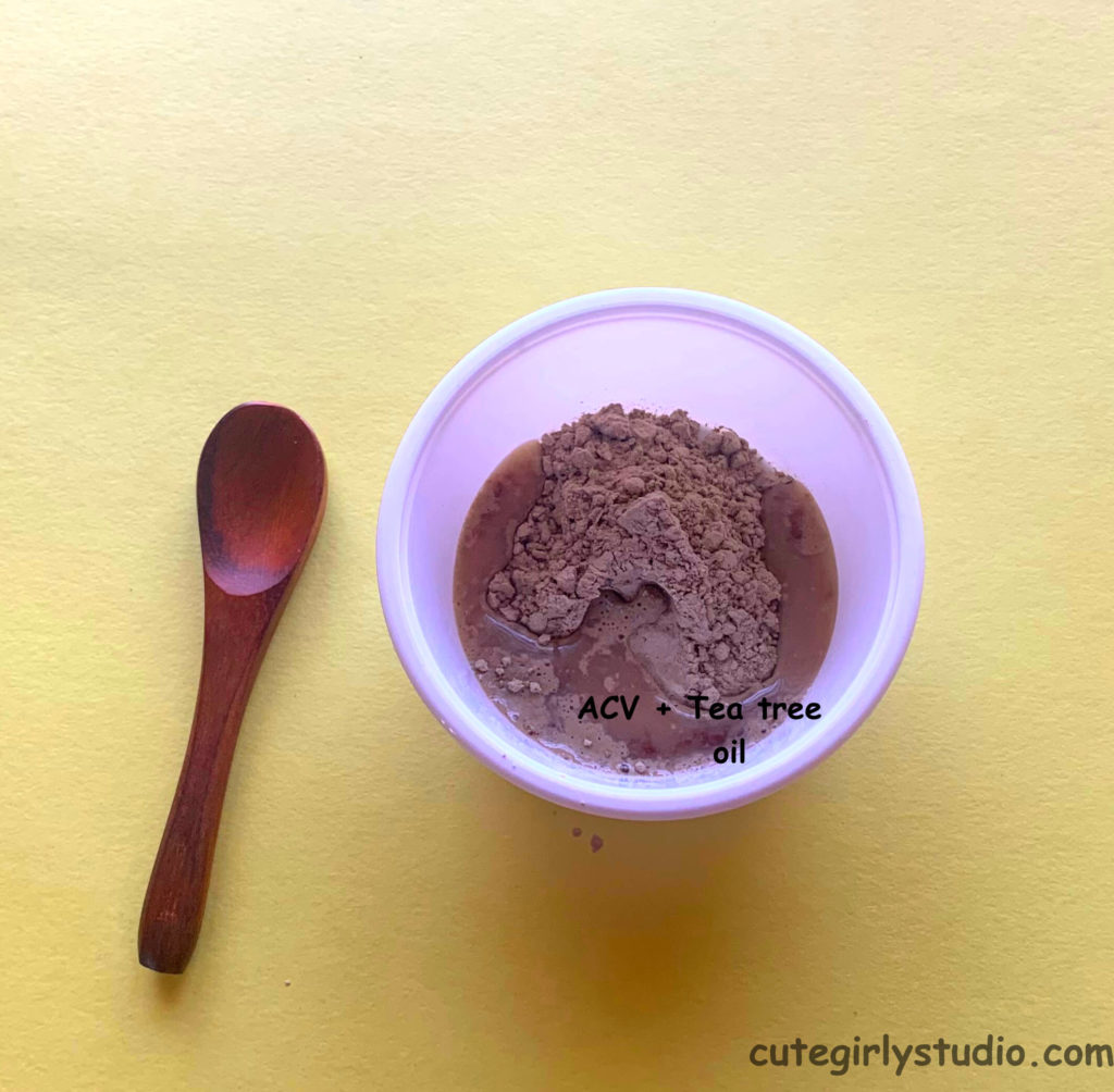 Acne clearing clay face mask